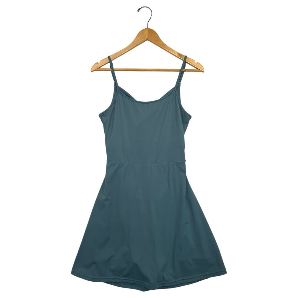 Jack Smith Tennis Dress Womens Small Green Open Back Shorts Athletic Golf Sports